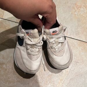 Nike Kids Cream and Black Sneakers